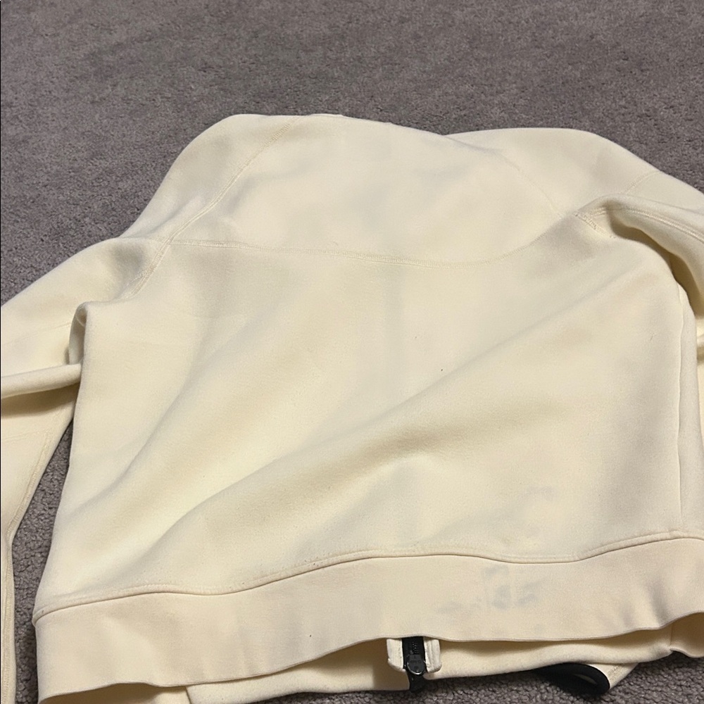 Nike Men's Cream Zip-Up Sweater - Picture 7 of 7